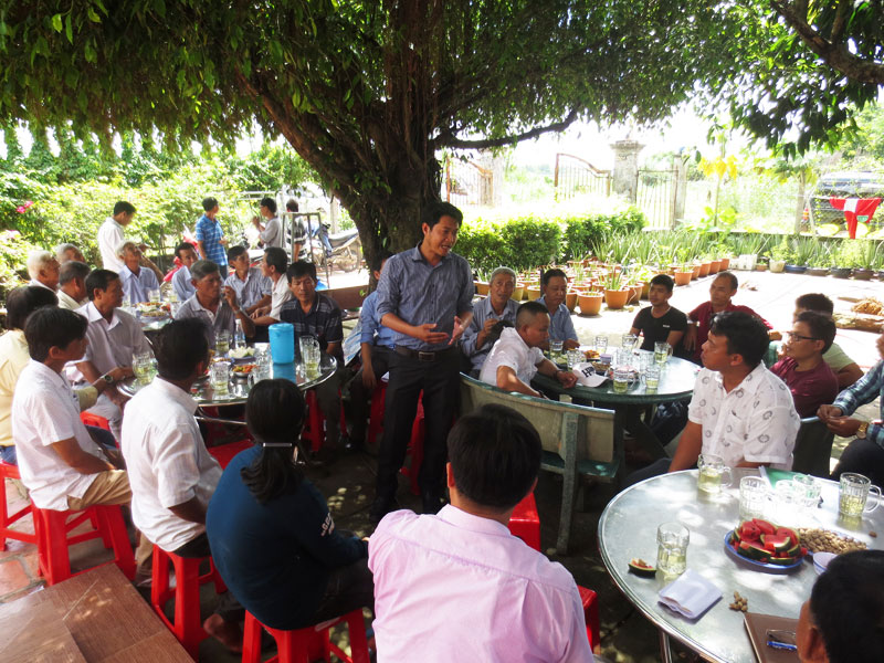 Kết nối giao thương giữa tiểu thương chợ Bình Điền và Tổ hợp tác nuôi lươn xã Tân Phú Trung, huyện Củ Chi