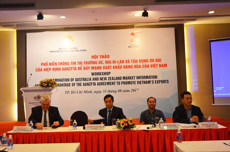 Hội thảo Phổ biến thông tin thị trường Úc, Niu Di – Lân và tận dụng ưu đãi Hiệp định AANZFTA để đẩy mạnh xuất khẩu hàng hóa của Việt Nam