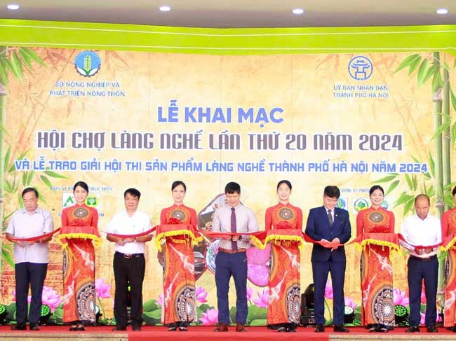 Khai mạc Hội chợ Làng nghề lần thứ 20 năm 2024