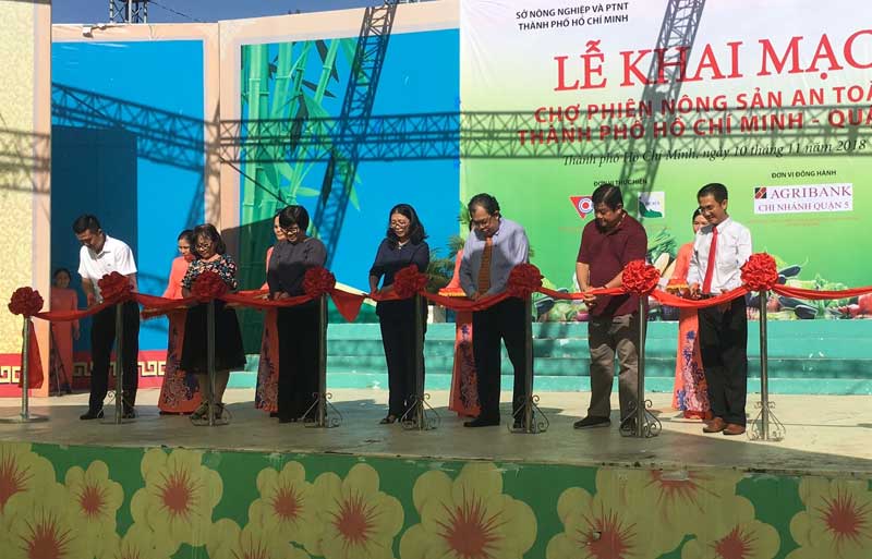 Phát triển thêm 3 điểm chợ phiên nông sản an toàn thành phố Hồ Chí Minh